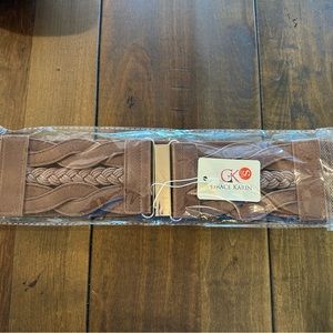 Grace Karin brown dress belt size S.